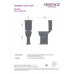 Heritage Blenheim WC stojący biały PHPWC00