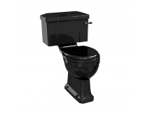 Burlington Miska WC stojąca do kompaktu czarna P5 JET
