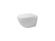 Duravit Starck 3 Miska WC wisząca bezrantowa z deską wolnoopadającą biały 2527090000+0063890000