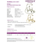 Kopia Heritage Hartlebury Zestaw wannowo-prysznicowy zabytkowe złoto THRG02