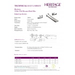 Heritage Hemsby Bateria wannowa 3-otworowa ścienna chrom THPC11