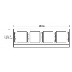 Imperial Linea Panel Boczny do Wanny 1800 mm wenge XG44400042
