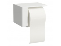 LAUFEN VAL Wieszak na papier toaletowy SaphirKeramik, wersja prawa biały H8722800000001