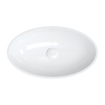 OMNIRES SIENA umywalka nablatowa Marble+, 60 x 35 cm biały/szary połysk SIENALUNBSP