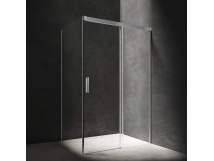 OMNIRES SOHO kabina prysznicowa prostokątna z drzwiami przesuwnymi, 120 x 100 cm chrom/transp SO1210CRTR