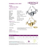 Heritage Glastonbury Bateria umywalkowa 1-otworowa zabytkowe złoto TGRG04