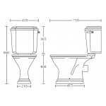 Imperial Astoria Deco Compact WC biały IMPER20