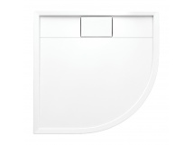 OMNIRES BROOKLYN akrylowy brodzik prysznicowy półokrągły, 90 x 90 cm biały połysk BROOKLYN90/OBP