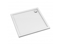 OMNIRES MERTON akrylowy brodzik prysznicowy kwadratowy, 80 x 80 cm biały połysk MERTON80/KBP